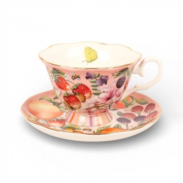 Tea Cup + Saucer | Bountiful Harvest